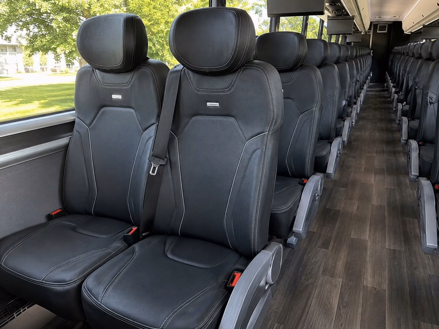 santa cruz charter bus interior